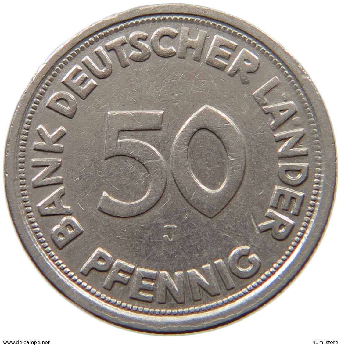 BRD 50 PFENNIG O.J. FEHLPRÄGUNG - OHNE JAHR #MA 009175 - 50 Pfennig