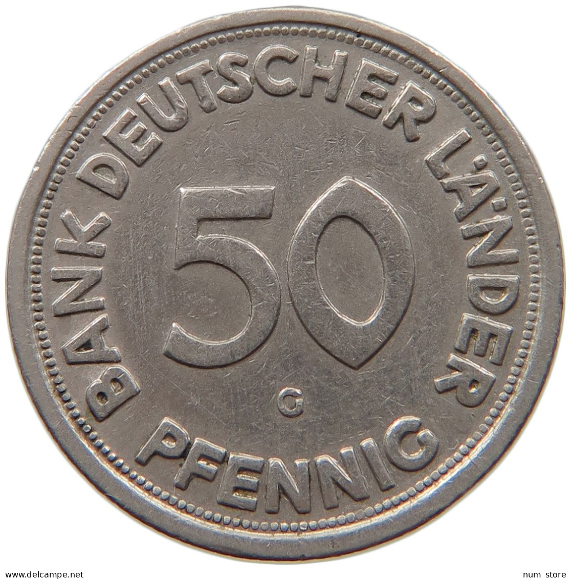 BRD 50 PFENNIG 1949 G  #MA 067680 - 50 Pfennig