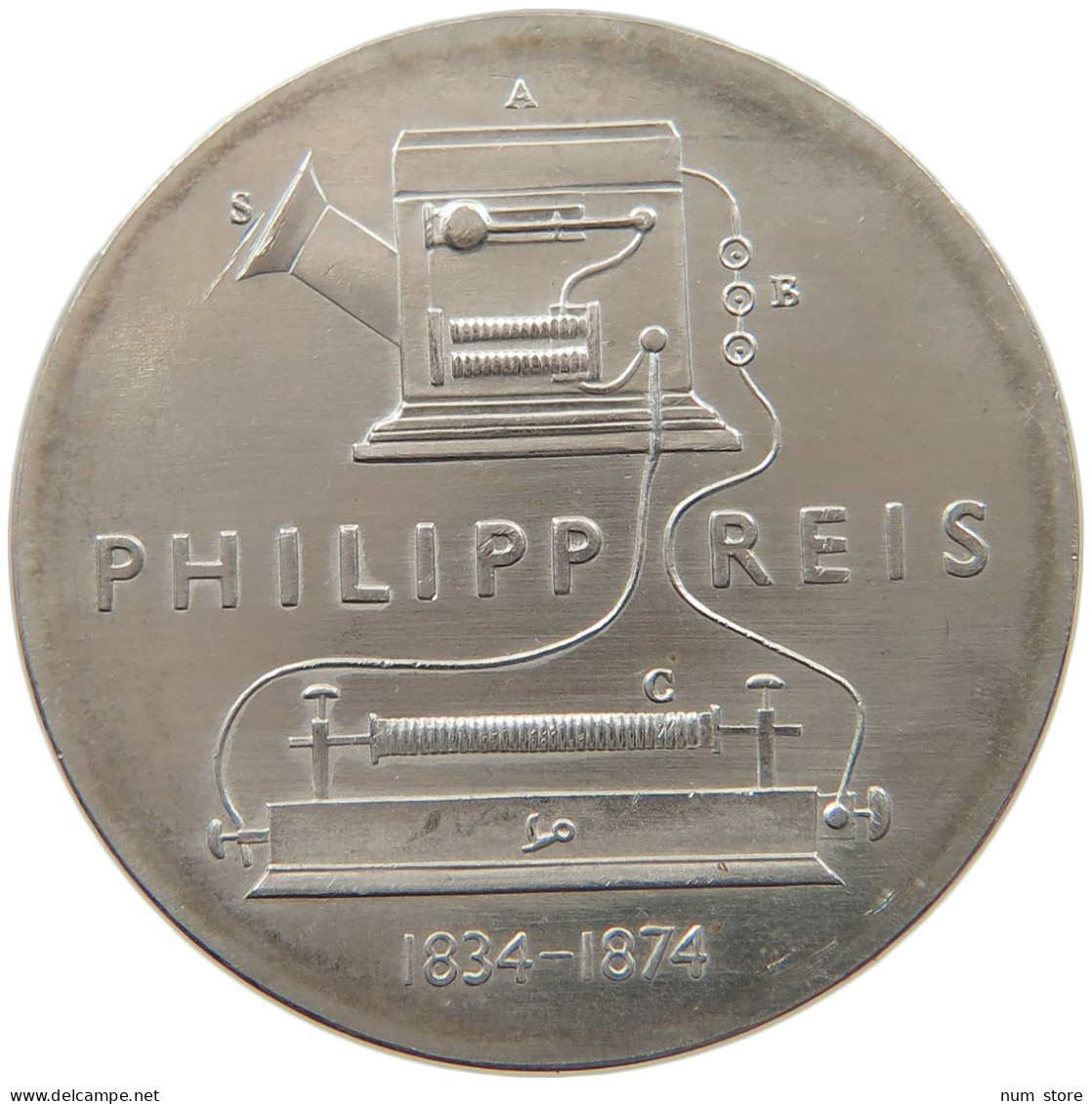 DDR 5 MARK 1974 PHILIPP REIS #MA 104141 - 5 Mark