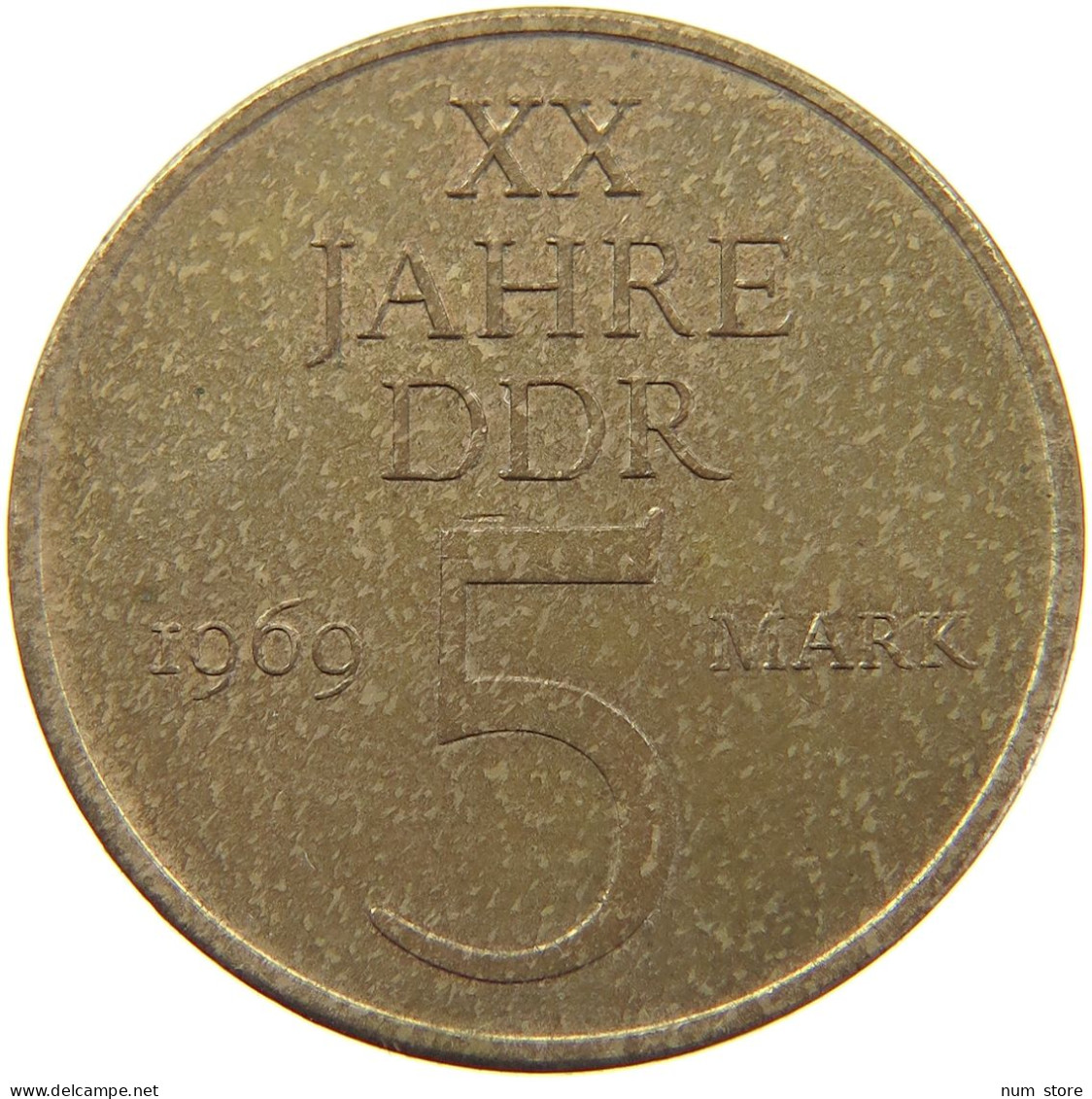 DDR 5 MARK 1969 20 JAHRE DDR #MA 099109 - 5 Marchi