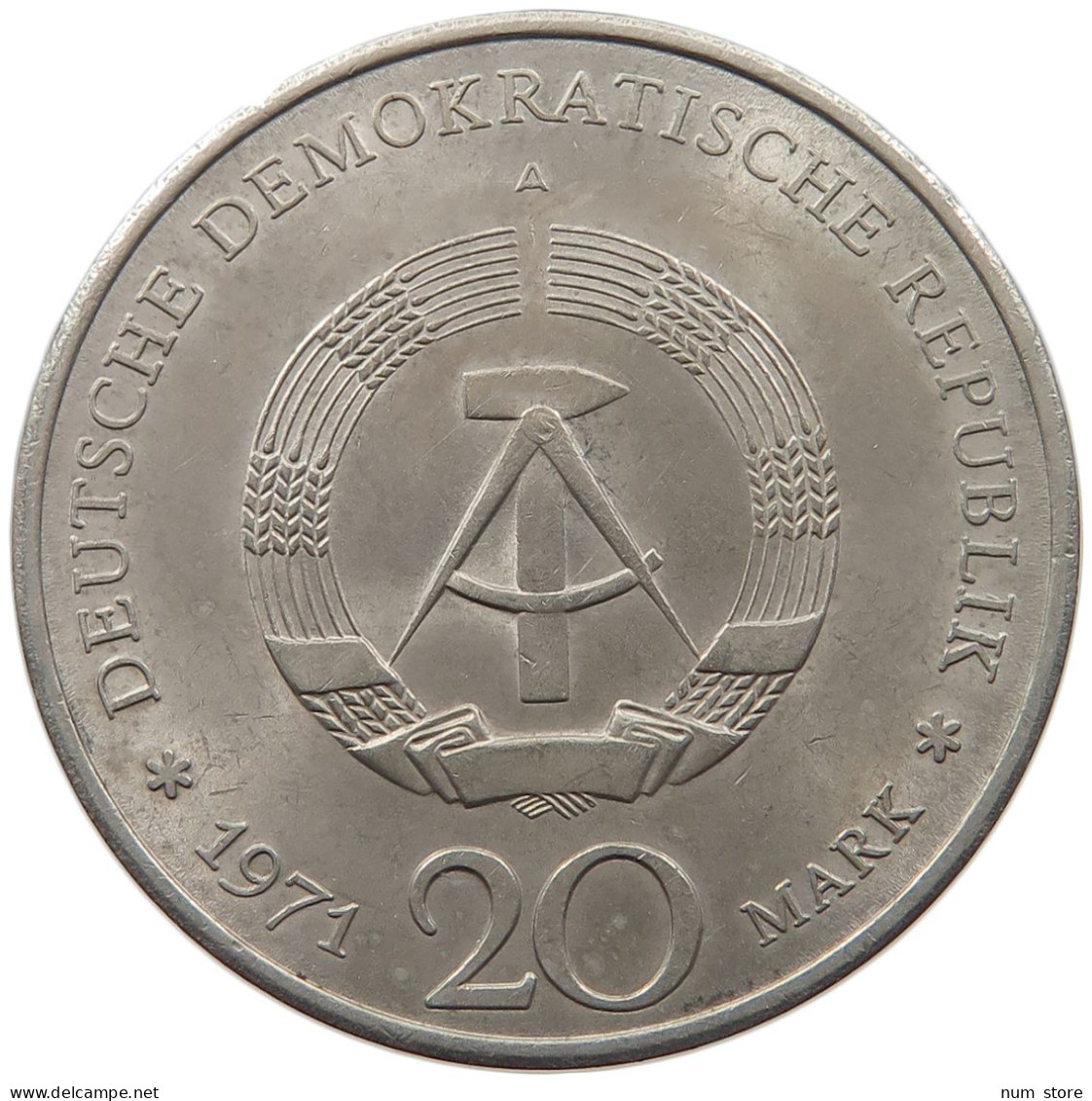 DDR 20 MARK 1971 ERNST THÄLMANN #MA 099037 - 20 Marchi