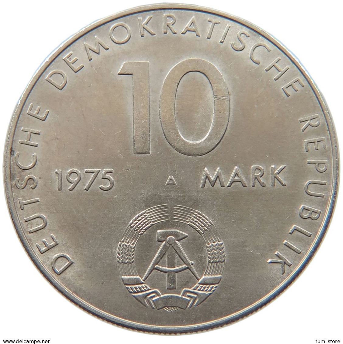 DDR 10 MARK 1975 WARSCHAUER VERTRAG #MA 099076 - 10 Marchi