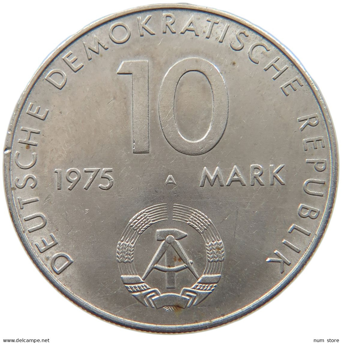 DDR 10 MARK 1975 WARSCHAUER VERTRAG #MA 099077 - 10 Mark