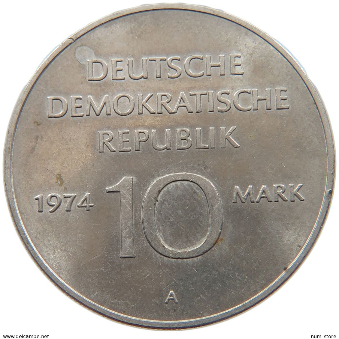 DDR 10 MARK 1974 25 JAHRE DDR ALLES MIT DEM VOLK #MA 099083 - 10 Marchi