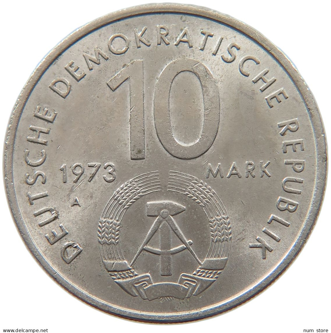 DDR 10 MARK 1973 WELTFESTSPIELE D. JUGEND #MA 099069 - 10 Marchi