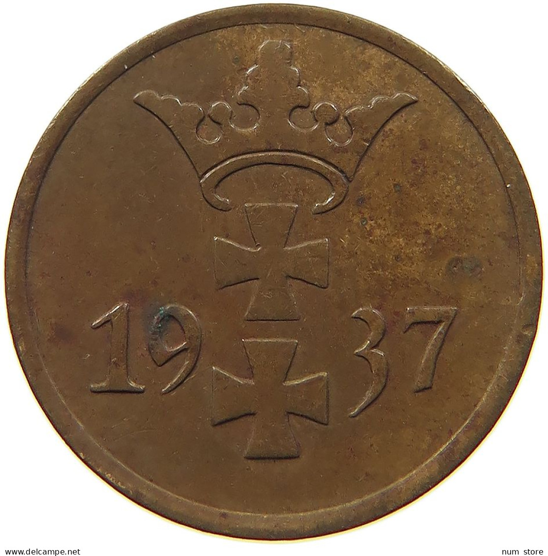 DANZIG PFENNIG 1937  #MA 100563 - Otros & Sin Clasificación