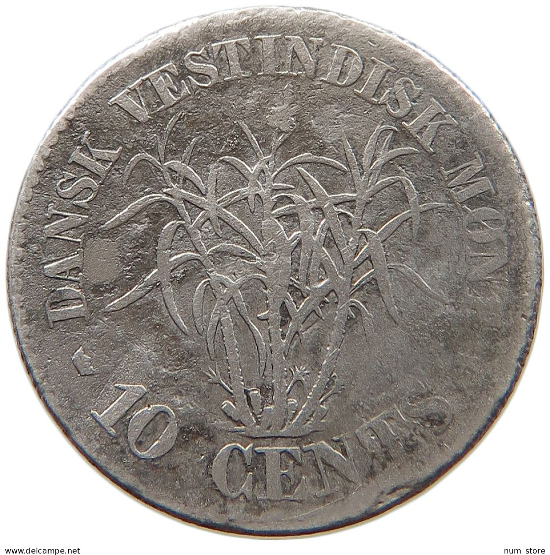 DANISH WEST INDIES 10 CENTS 1859 FREDERIK VII. 1848-1863 #MA 066317 - West Indies