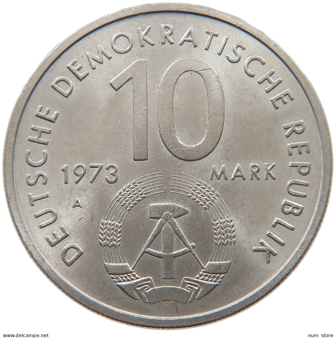 DDR 10 MARK 1973 WELTFESTSPIELE D. JUGEND #MA 099072 - 10 Mark