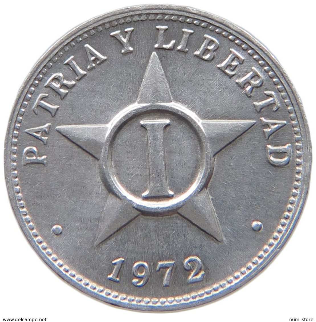 CUBA CENTAVO 1972  #MA 020758 - Cuba