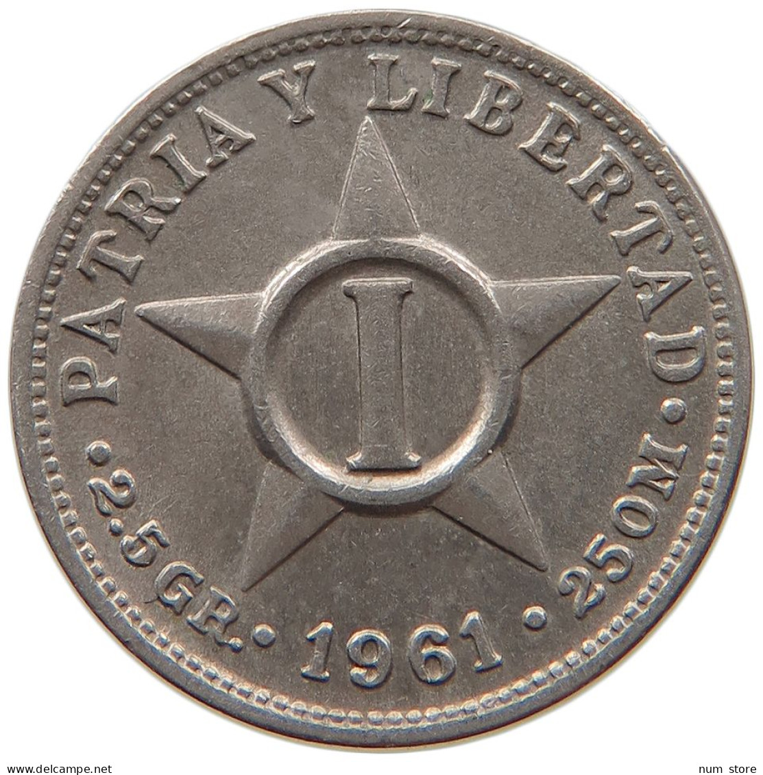 CUBA CENTAVO 1961  #MA 063089 - Cuba