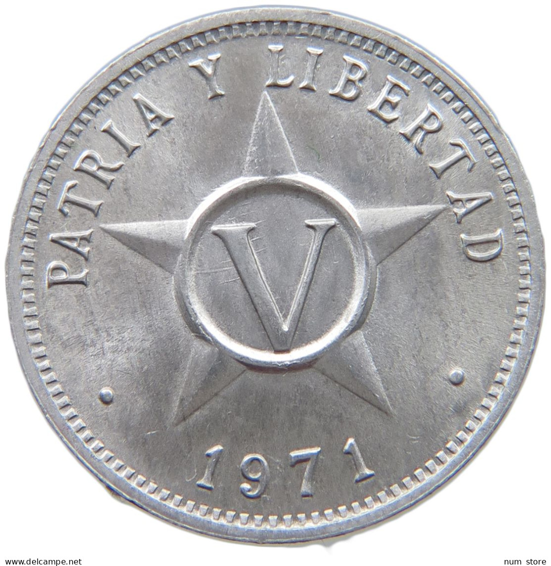 CUBA 5 CENTAVOS 1971  #MA 016783 - Cuba