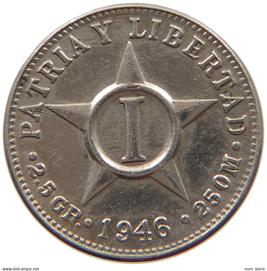 CUBA CENTAVO 1946  #MA 016774 - Kuba