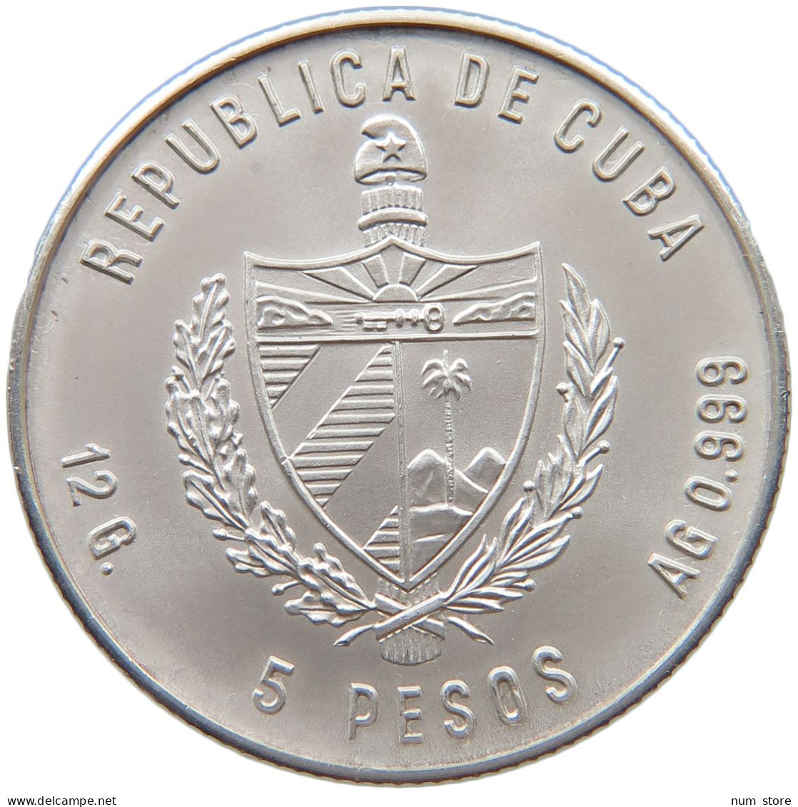 CUBA 5 PESOS 1981 ERNEST HEMINGWAY #MA 018467 - Cuba