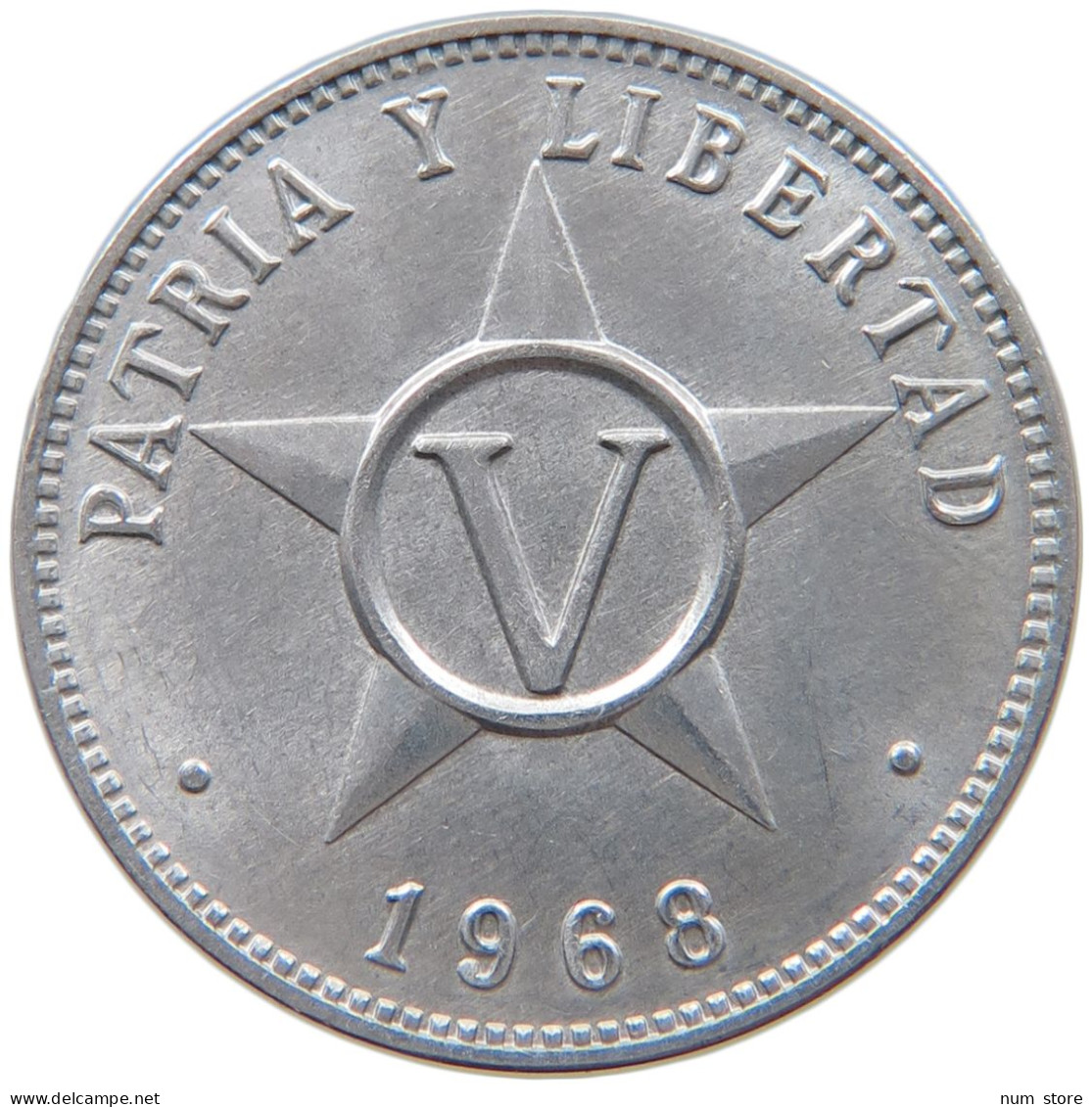 CUBA 5 CENTAVOS 1968  #MA 063096 - Cuba