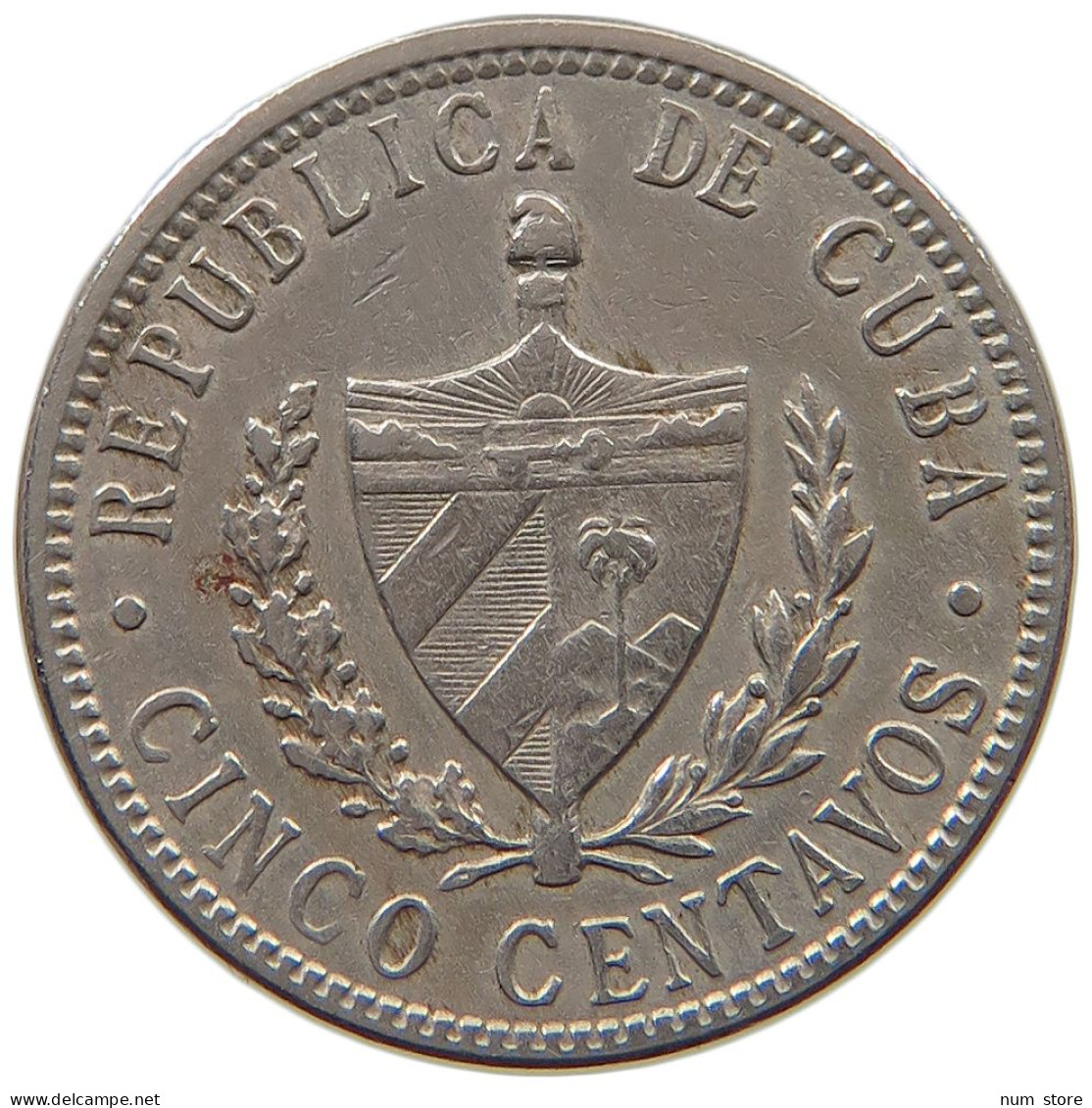 CUBA 5 CENTAVOS 1920  #MA 020725 - Kuba