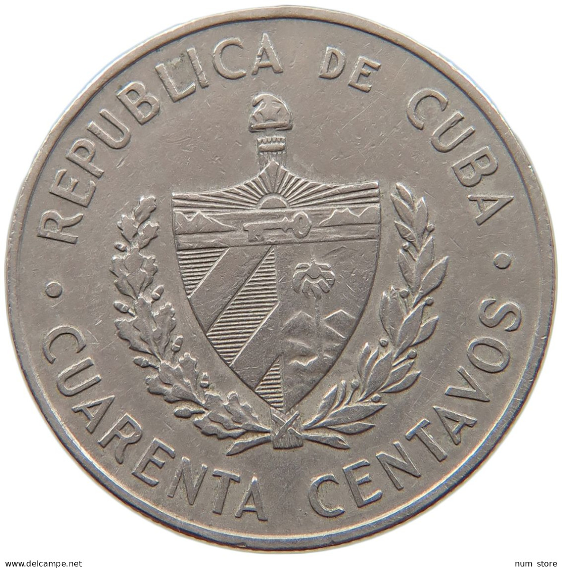 CUBA 40 CENTAVOS 1965  #MA 063087 - Kuba