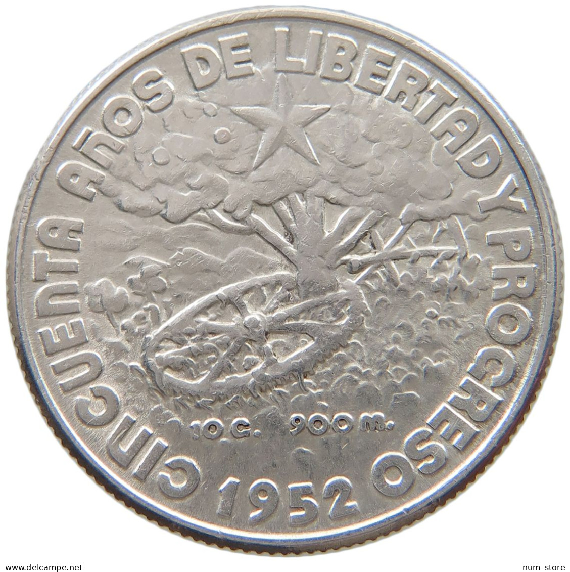 CUBA 40 CENTAVOS 1952  #MA 019051 - Cuba