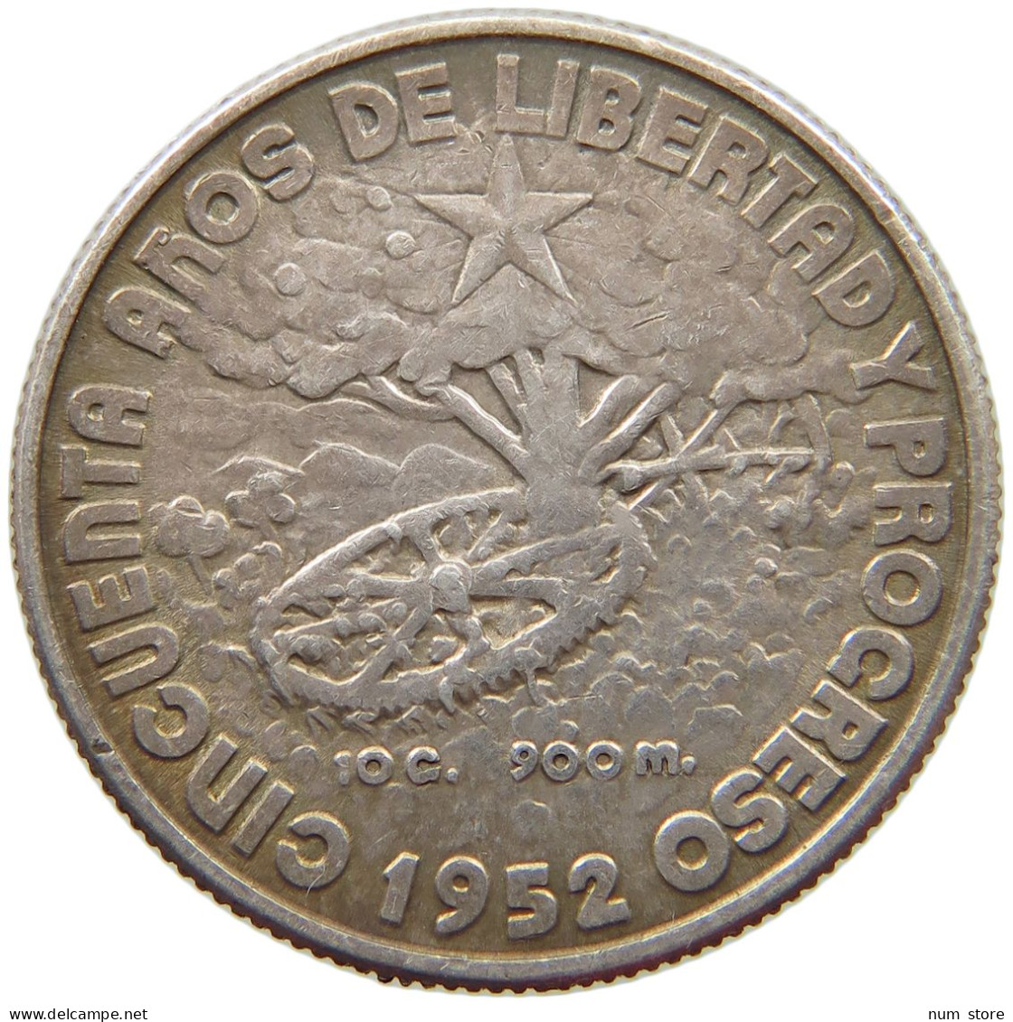 CUBA 40 CENTAVOS 1952  #MA 016747 - Cuba