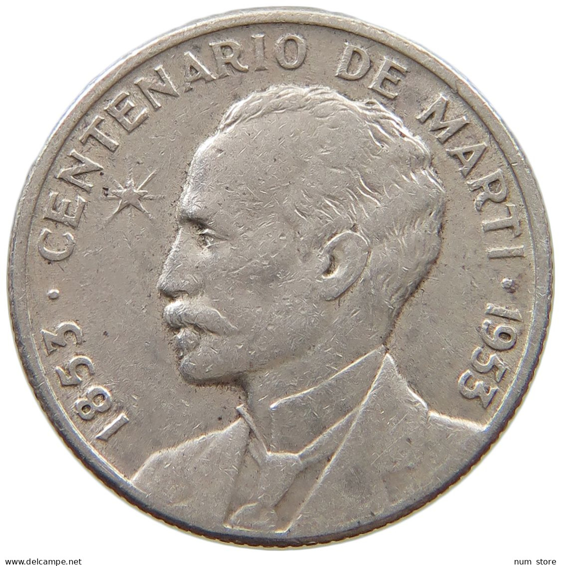 CUBA 25 CENTAVOS 1953  #MA 019052 - Cuba