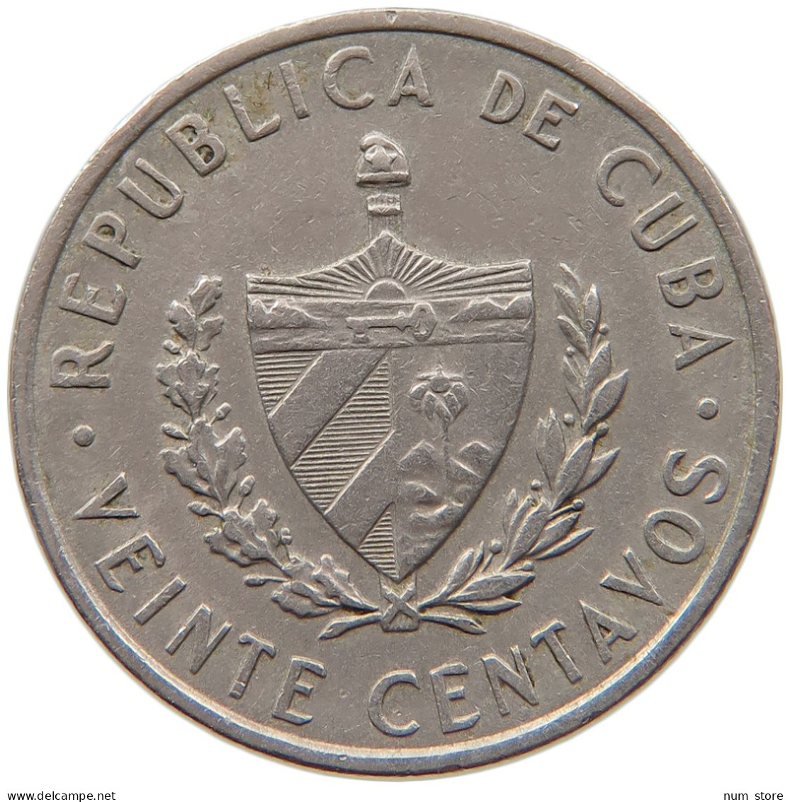 CUBA 20 CENTAVOS 1962  #MA 063088 - Kuba