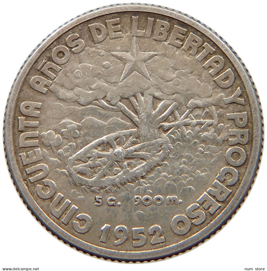 CUBA 20 CENTAVOS 1952  #MA 016750 - Kuba