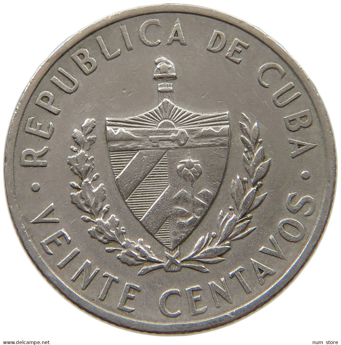 CUBA 20 CENTAVOS 1962  #MA 019044 - Kuba