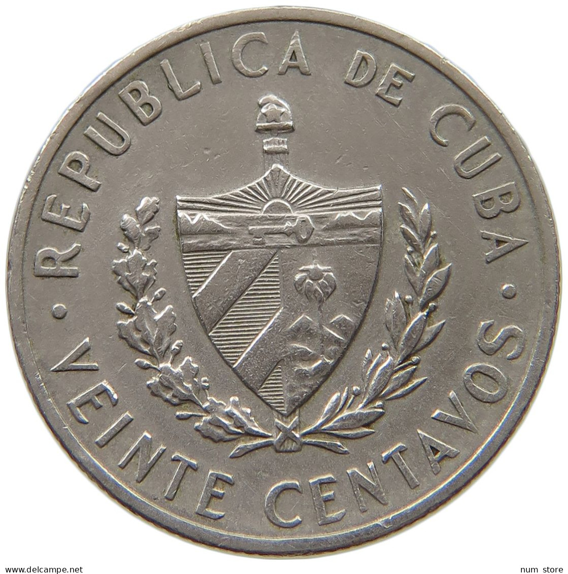CUBA 20 CENTAVOS 1962  #MA 019044 - Cuba