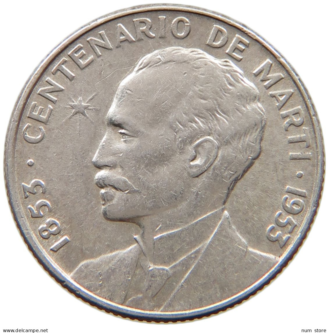 CUBA 20 CENTAVOS 1953  #MA 014534 - Kuba