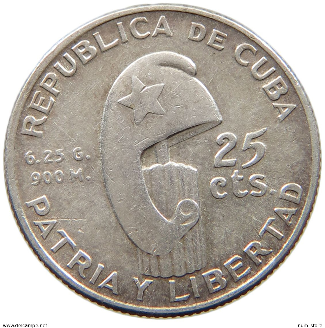 CUBA 20 CENTAVOS 1953  #MA 014534 - Cuba