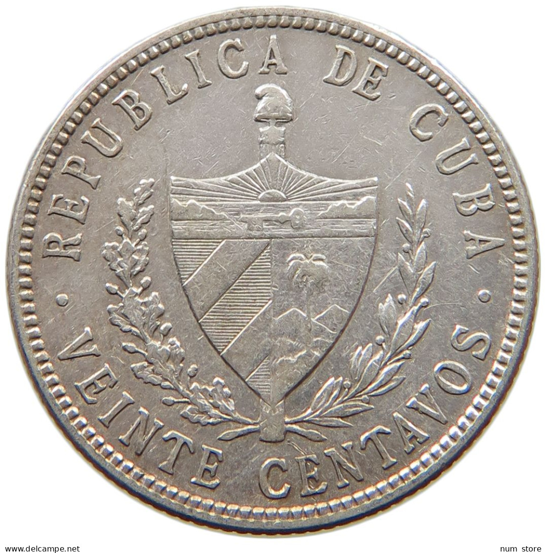 CUBA 20 CENTAVOS 1949  #MA 014535 - Cuba