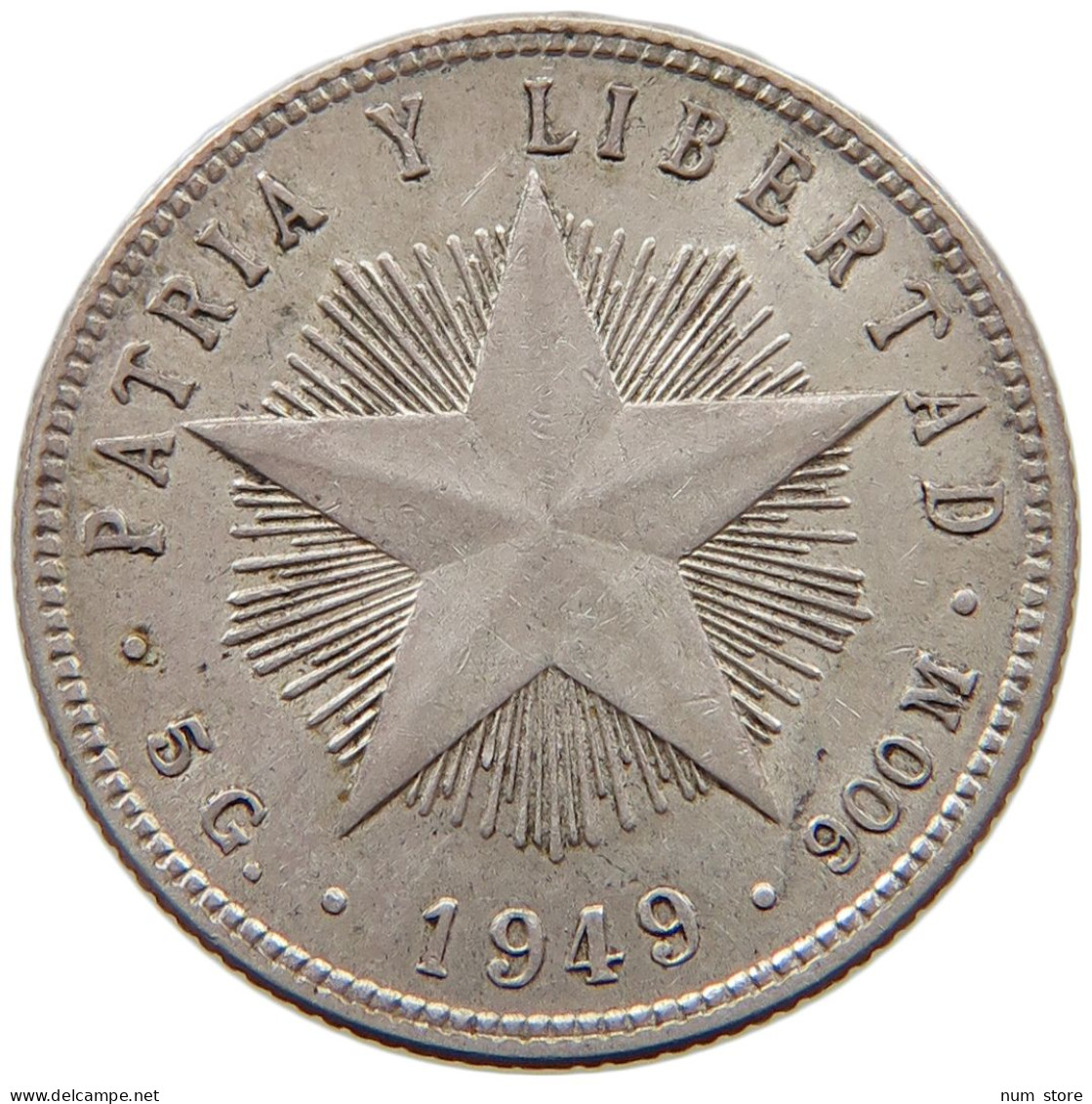 CUBA 20 CENTAVOS 1949 ERSTE REPUBLIK 1902-1962 #MA 011935 - Kuba