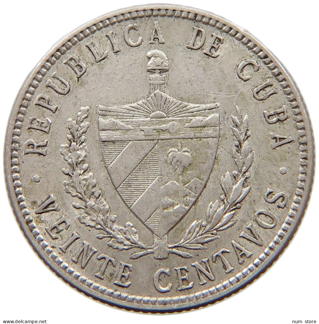 CUBA 20 CENTAVOS 1949 ERSTE REPUBLIK 1902-1962 #MA 011935 - Cuba