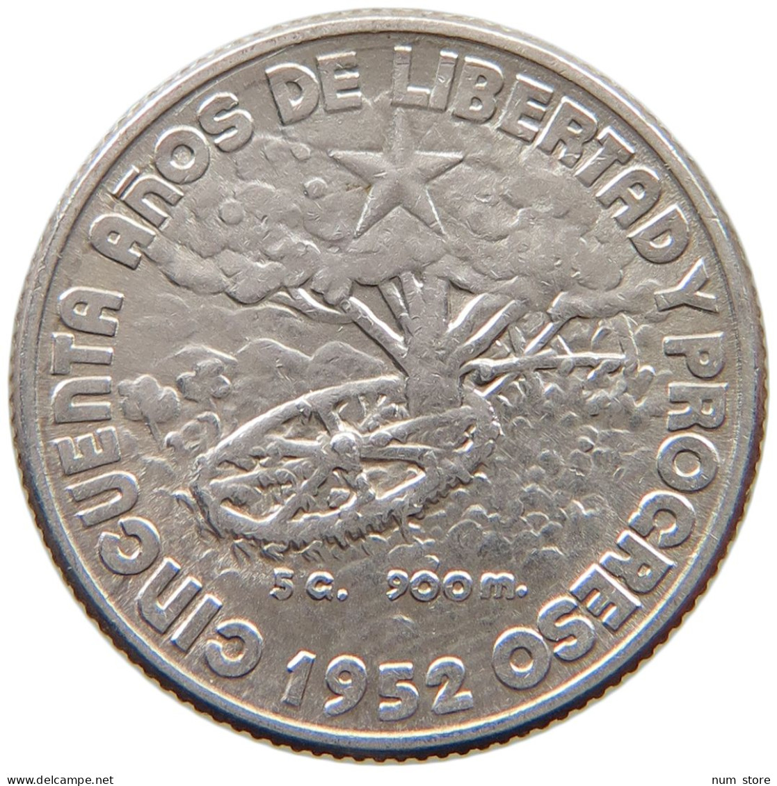 CUBA 20 CENTAVOS 1952  #MA 014533 - Cuba