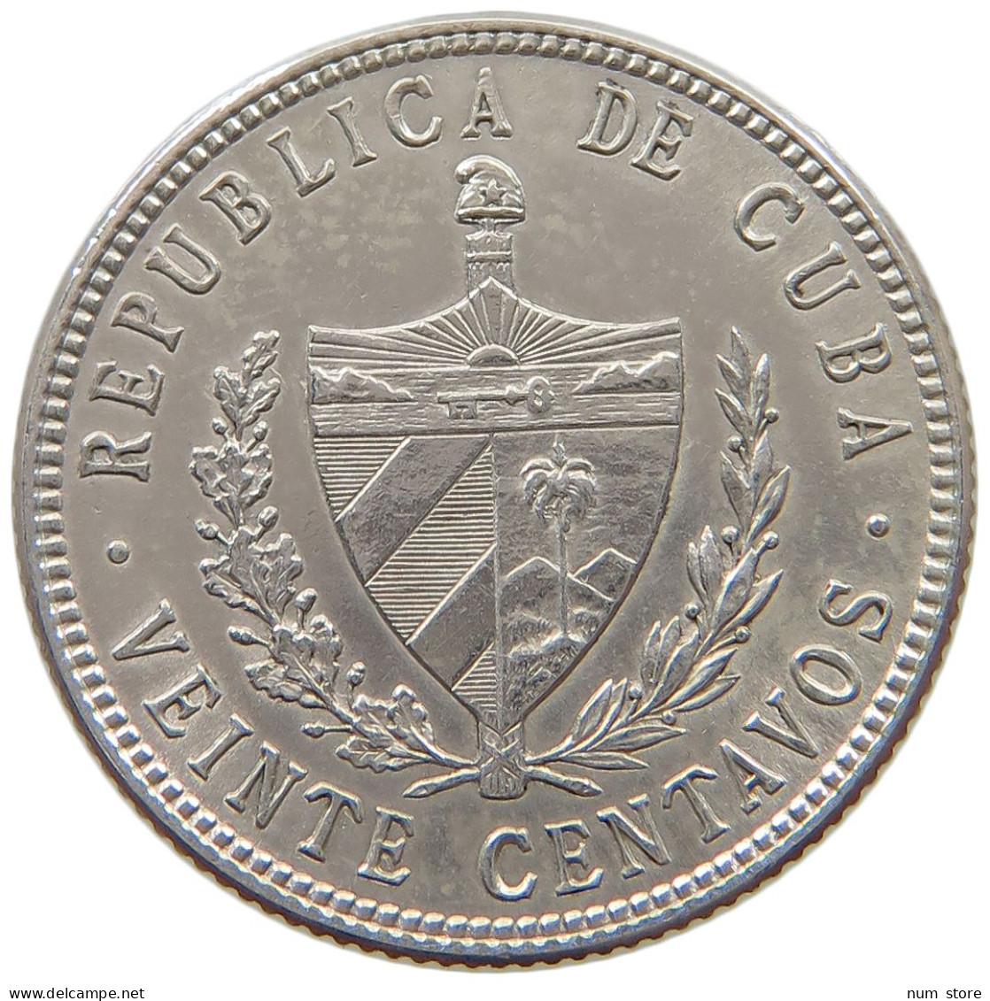 CUBA 20 CENTAVOS 1949  #MA 019053 - Cuba