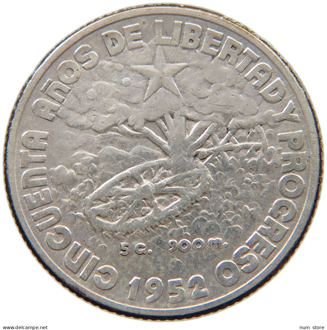 CUBA 20 CENTAVOS 1952  #MA 010184 - Cuba