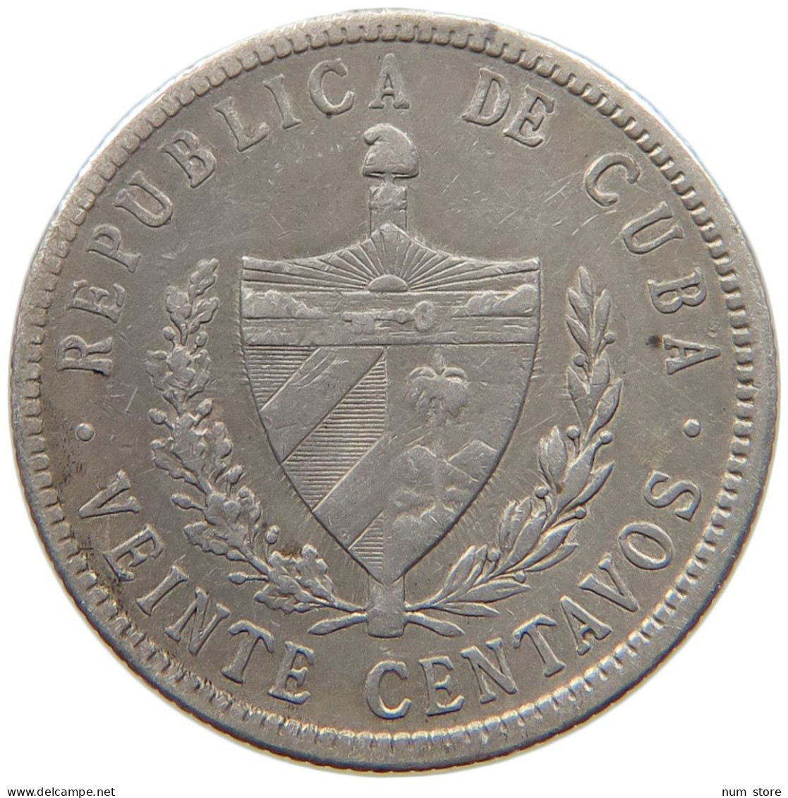 CUBA 20 CENTAVOS 1920  #MA 015100 - Kuba