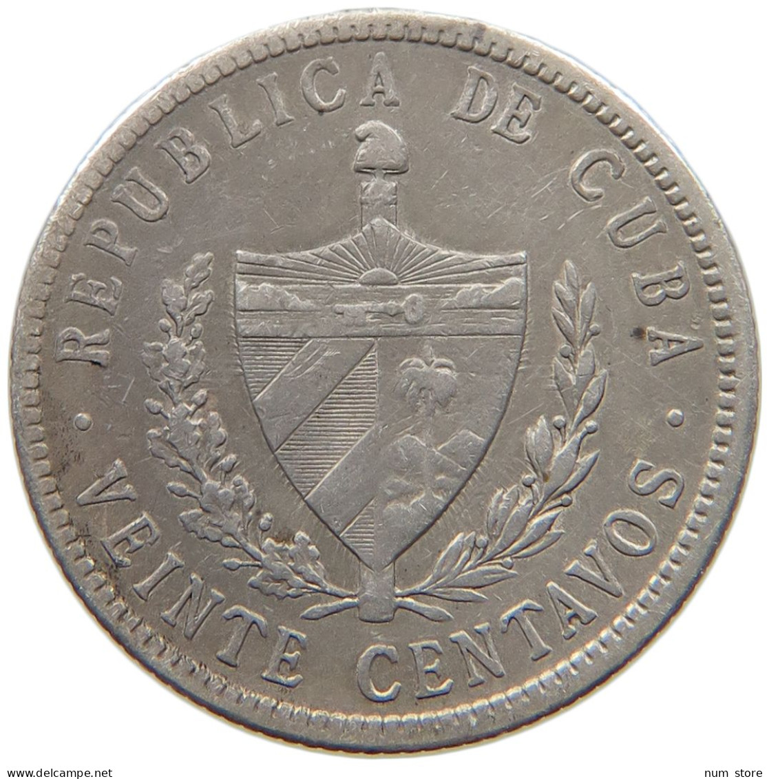 CUBA 20 CENTAVOS 1920  #MA 015100 - Cuba