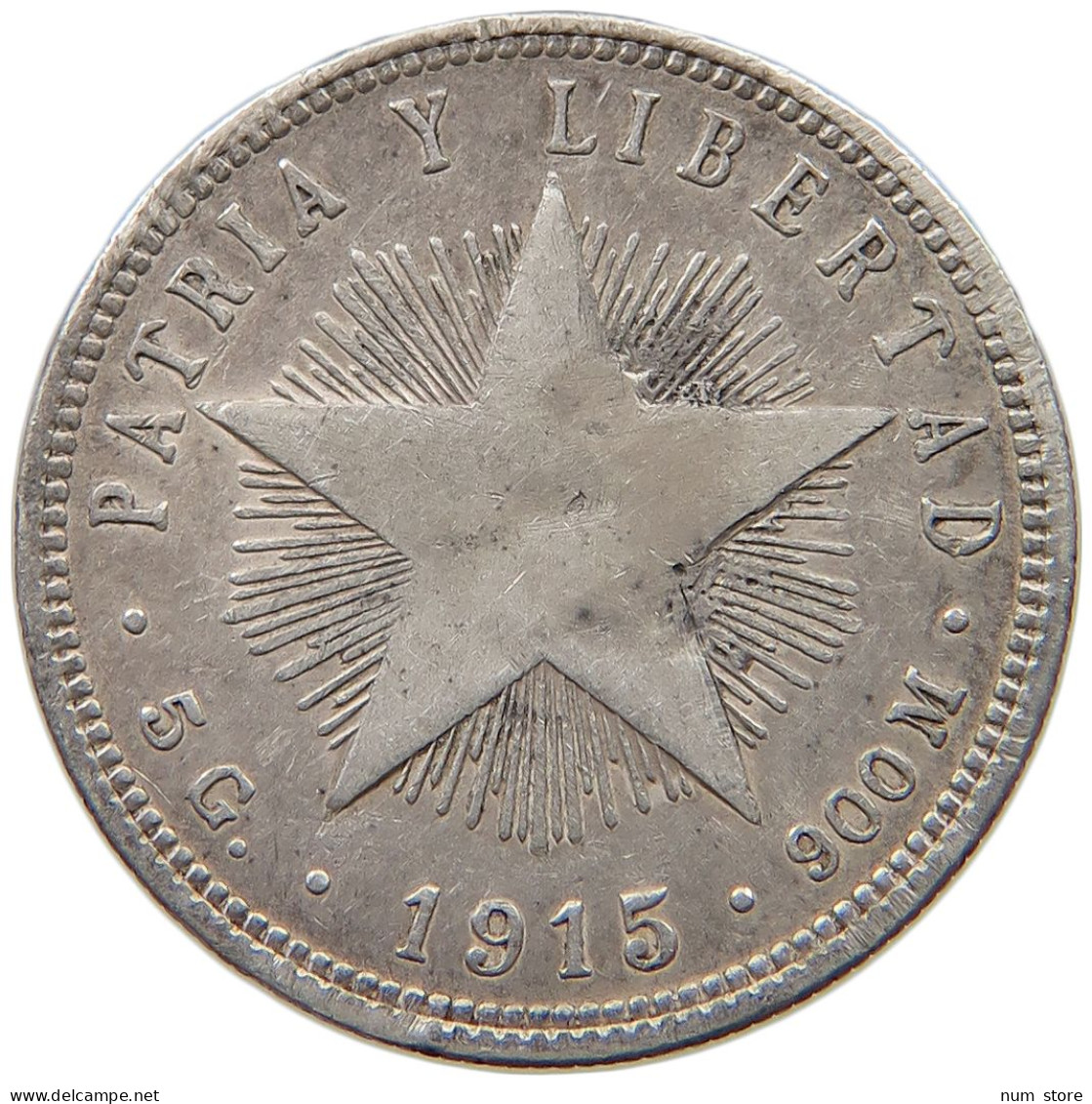 CUBA 20 CENTAVOS 1915  #MA 017797 - Kuba