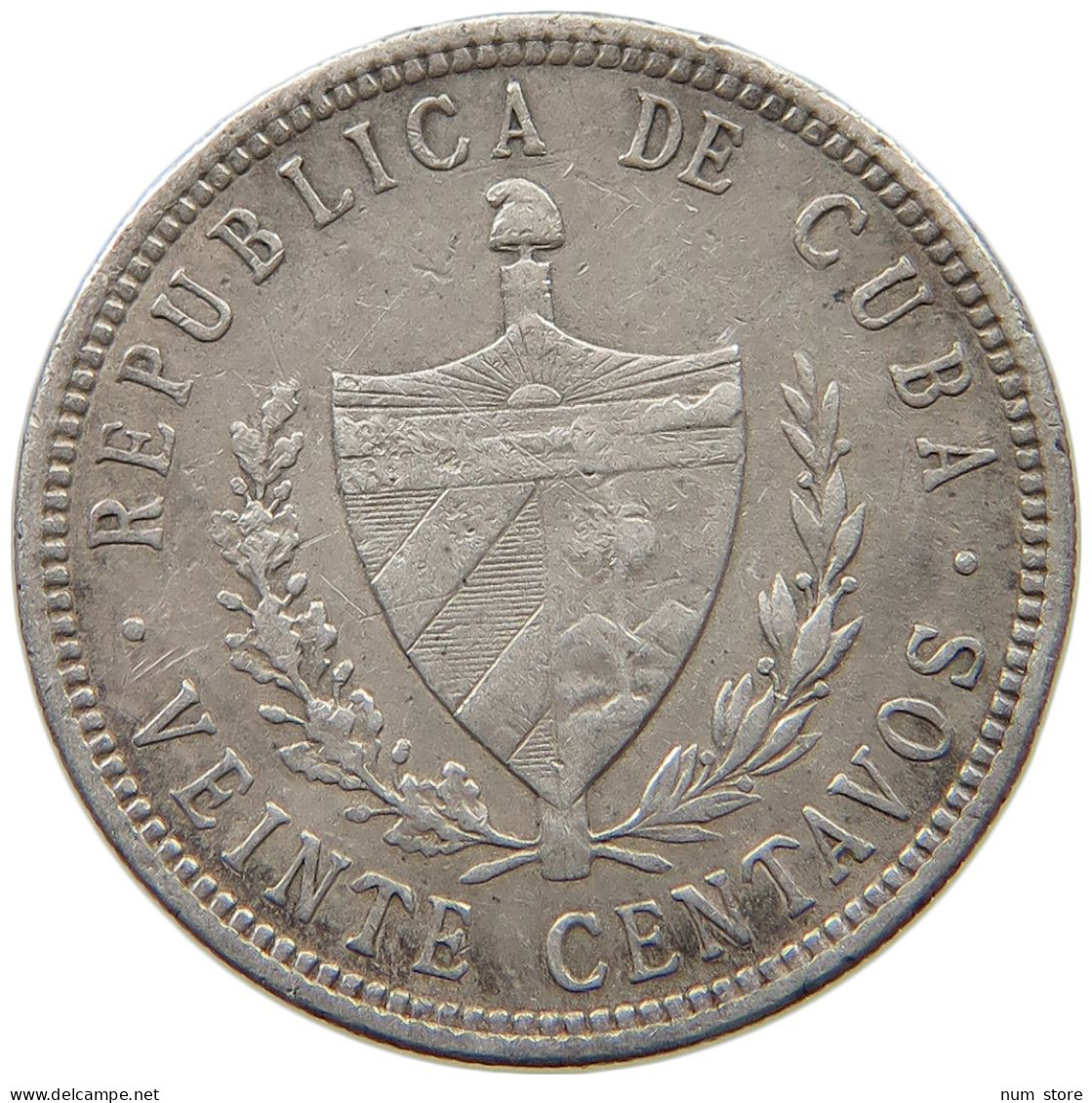 CUBA 20 CENTAVOS 1915  #MA 017797 - Cuba