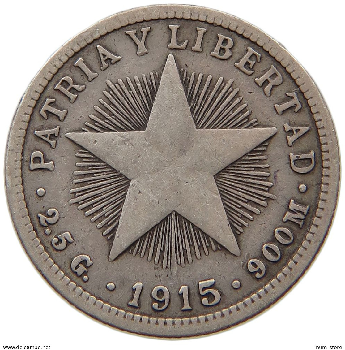 CUBA 10 CENTAVOS 1915  #MA 019047 - Cuba