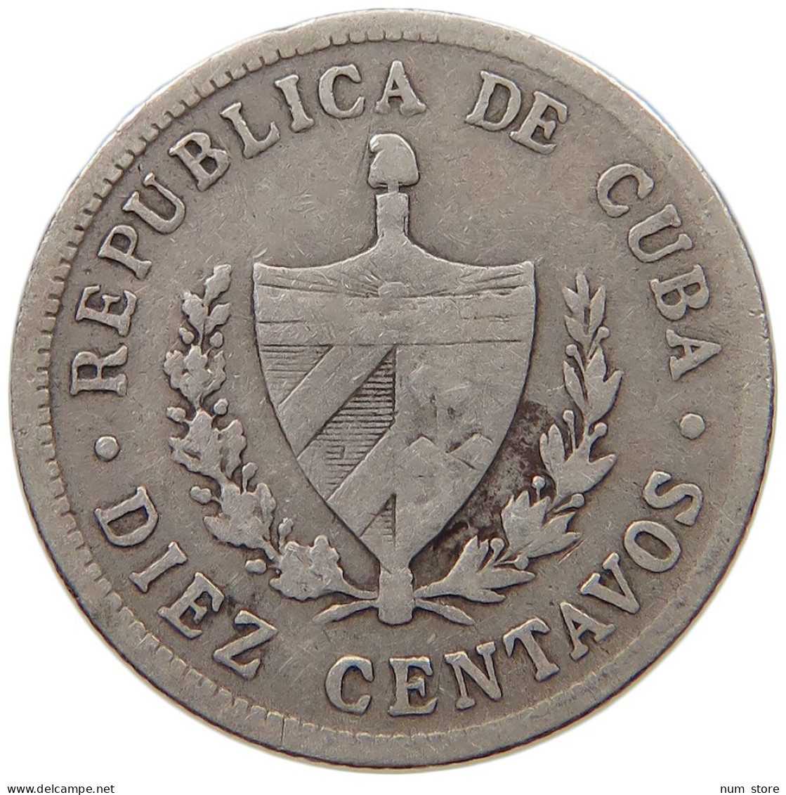 CUBA 10 CENTAVOS 1915  #MA 019047 - Cuba