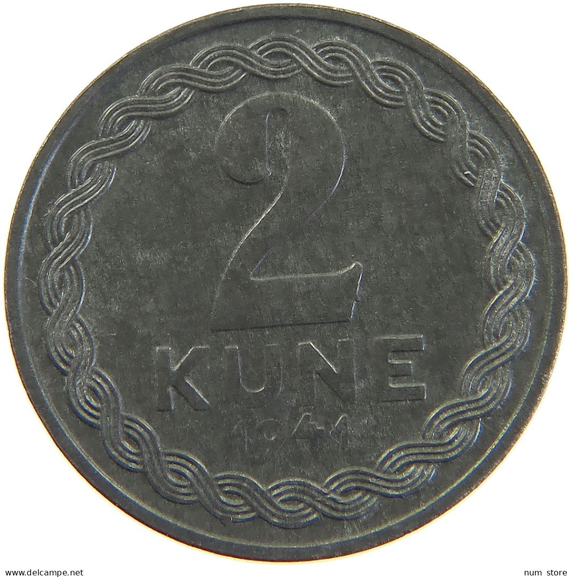 CROATIA 2 KUNE 1941  #MA 102837 - Croatie