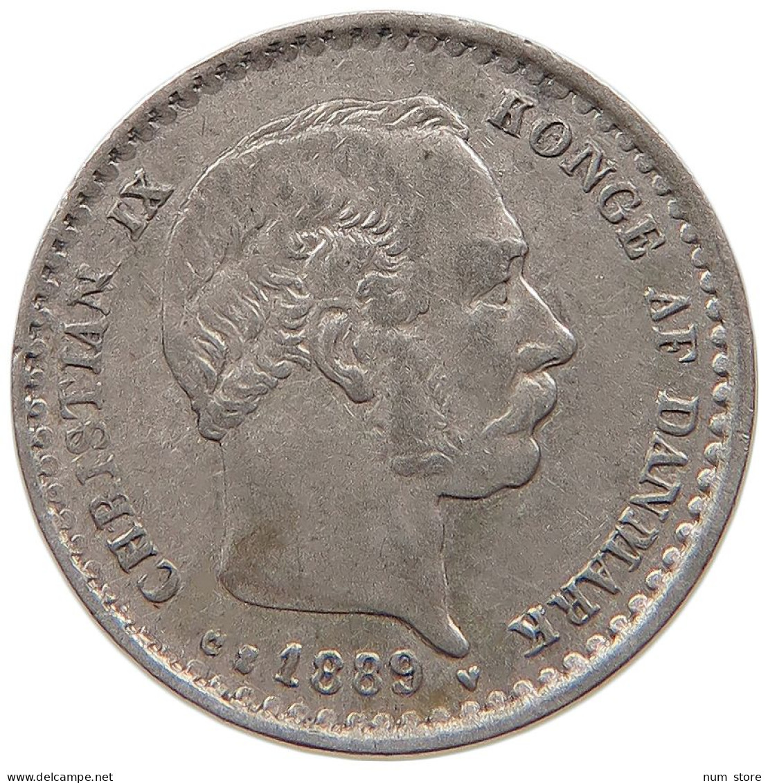 DENMARK 10 ÖRE 1889 CHRISTIAN IX. 1863-1906. #MA 103642 - Danemark