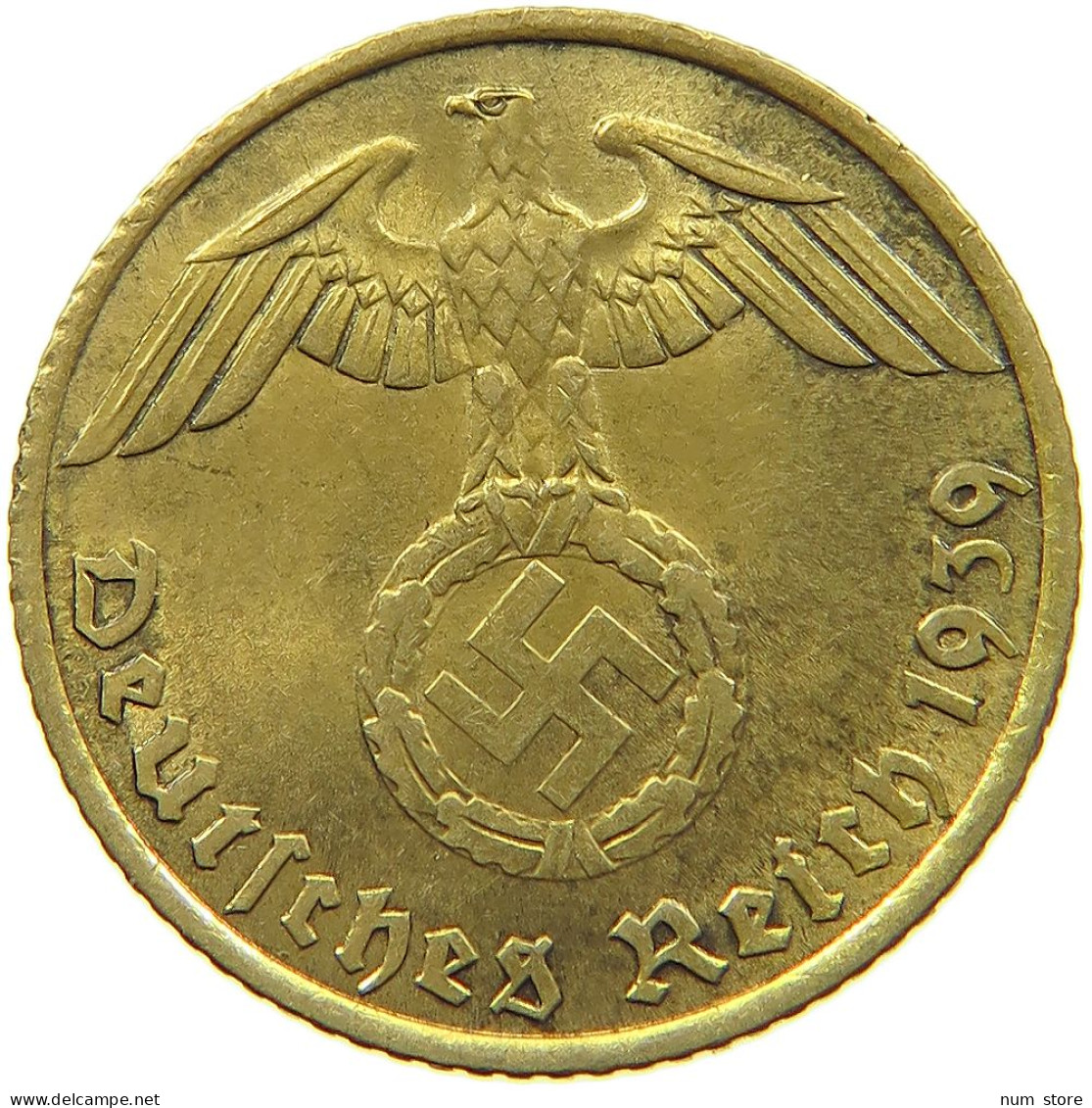 DRITTES REICH 5 REICHSPFENNIG 1939 J  #MA 098993 - 5 Reichspfennig