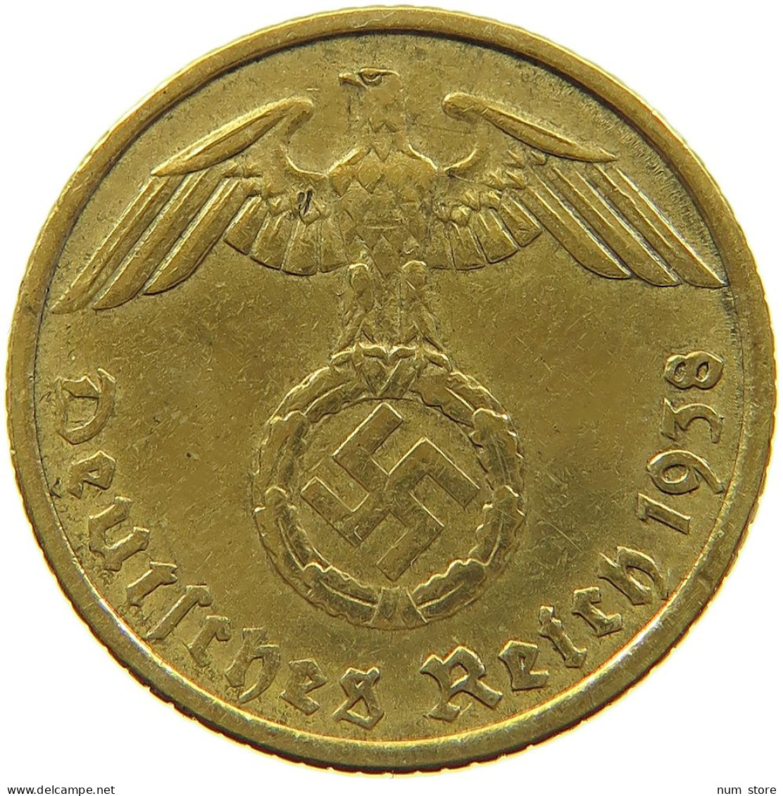 DRITTES REICH 5 REICHSPFENNIG 1938 G  #MA 098985 - 5 Reichspfennig