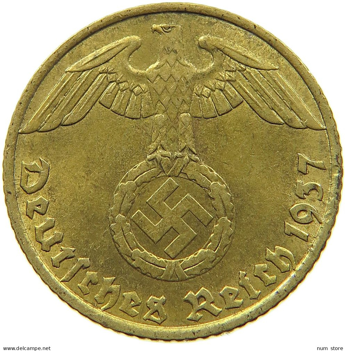 DRITTES REICH 5 REICHSPFENNIG 1937 E  #MA 098994 - 5 Reichspfennig