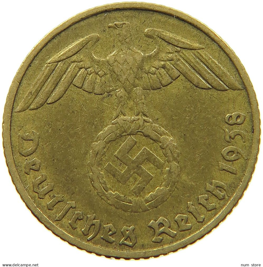 DRITTES REICH 5 REICHSPFENNIG 1938 F  #MA 098996 - 5 Reichspfennig