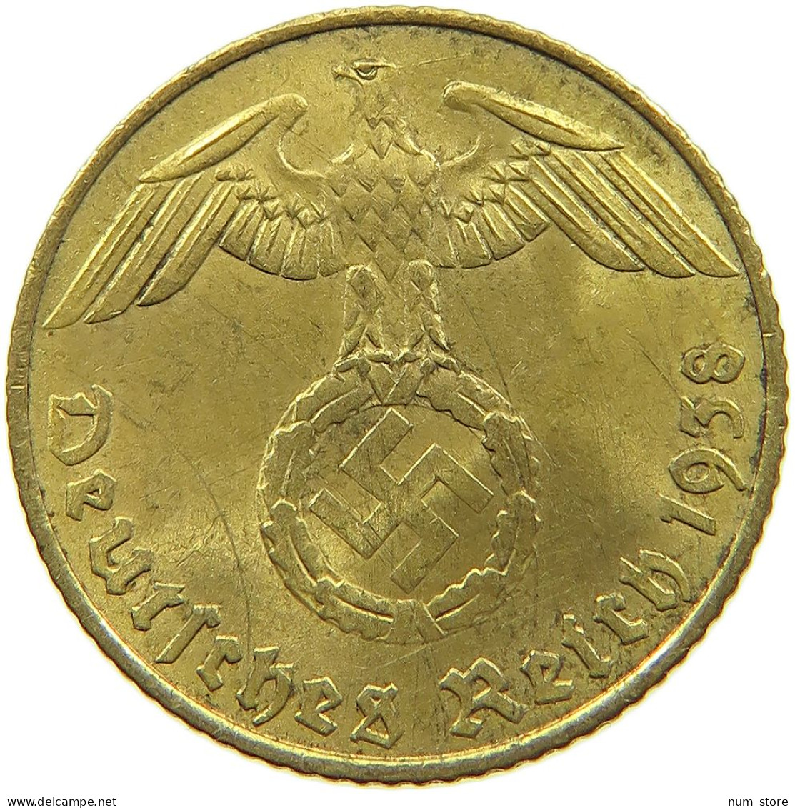 DRITTES REICH 5 REICHSPFENNIG 1938 E  #MA 098976 - 5 Reichspfennig