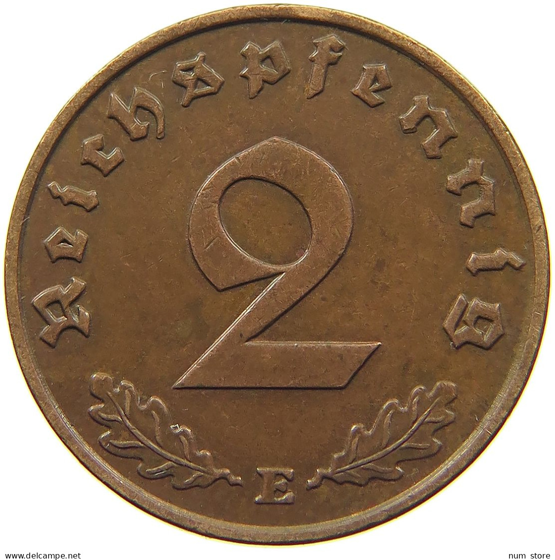 DRITTES REICH 2 PFENNIG 1940 E  #MA 100019 - 2 Reichspfennig