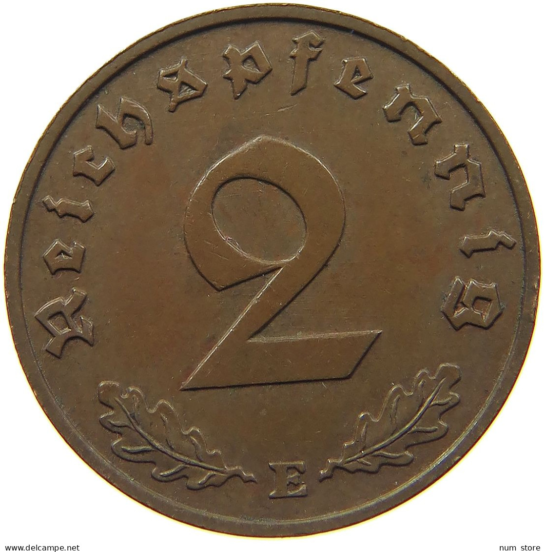 DRITTES REICH 2 PFENNIG 1940 E  #MA 100024 - 2 Reichspfennig